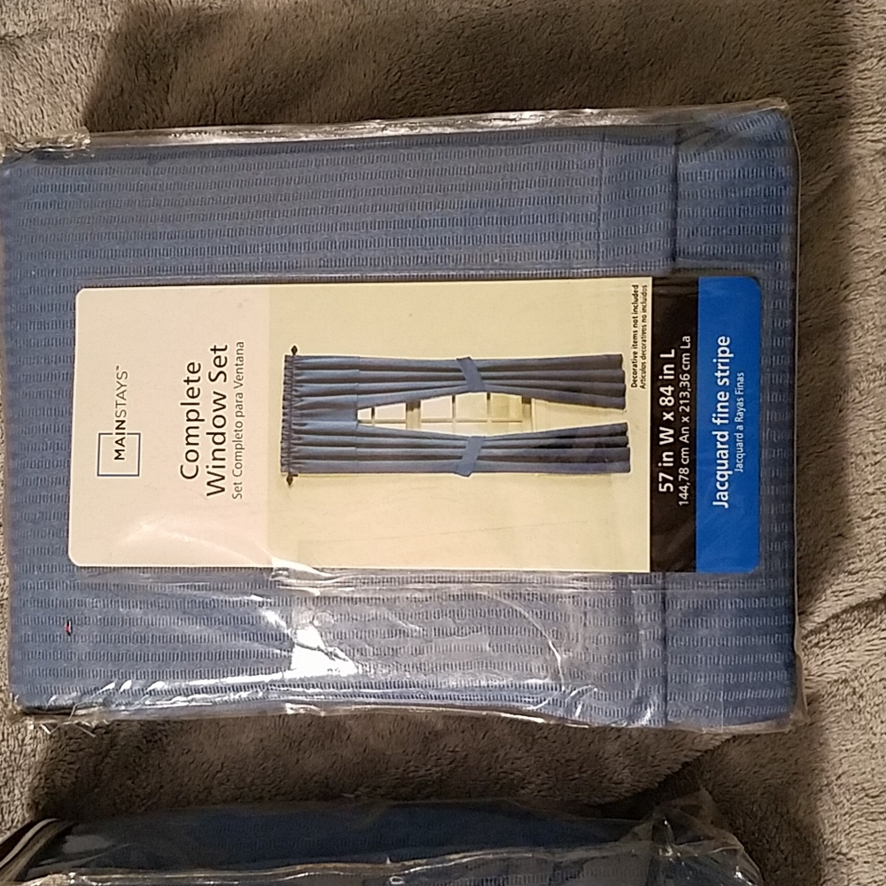 Mainstays Curtain Window Set in Blue